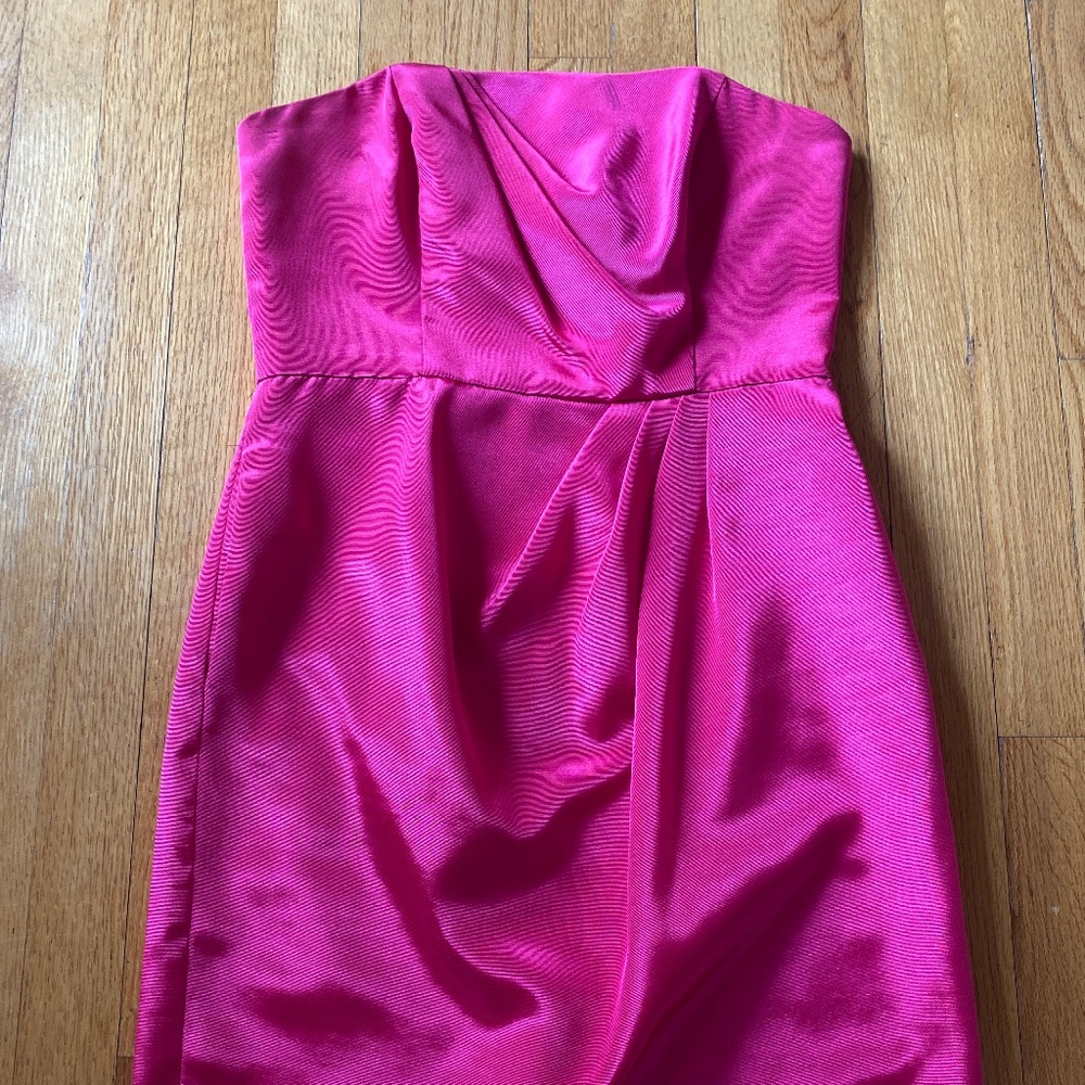 Pink strapless dress